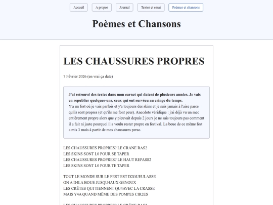 poemes-chansons/leschaussurespropres screenshot
