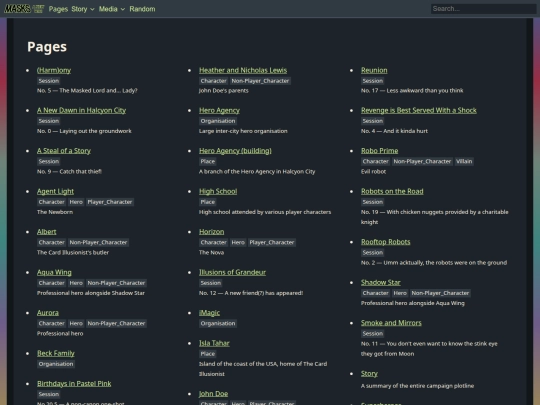 masks-wiki/Pages screenshot