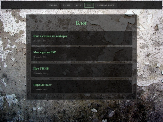 blog screenshot