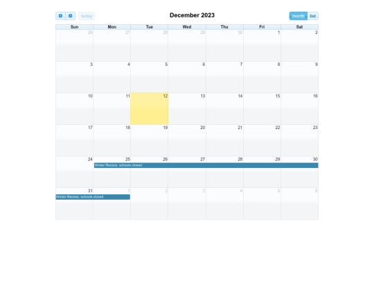 fullcalendar/demos/themes2 screenshot