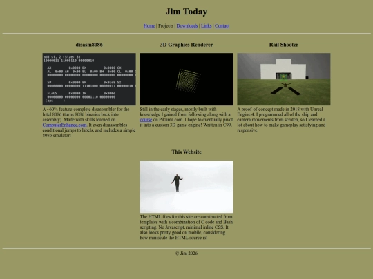 projects screenshot