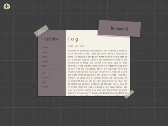 log screenshot