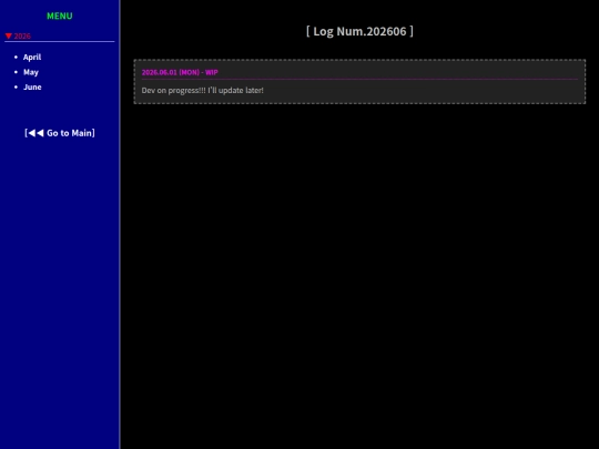 html/devlog screenshot