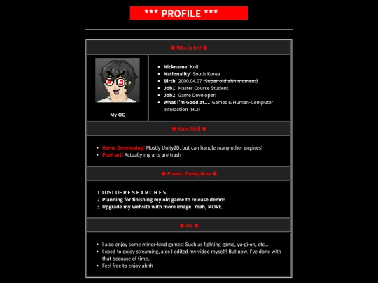 html/introduce screenshot