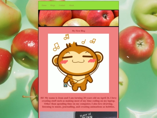 firstblog screenshot