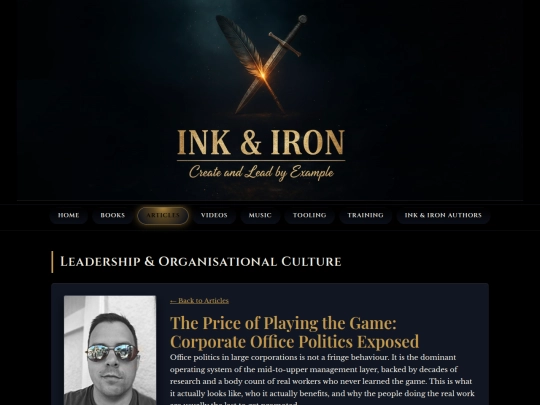 Articles/the-price-of-playing-the-game-corporate-office-politics screenshot