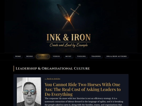 Articles/two-horses-one-ass-leadership-overload screenshot