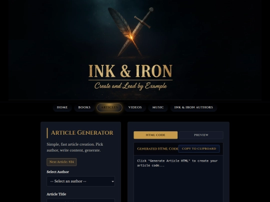 Tools/articlegenerator screenshot