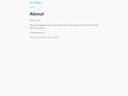 about-hugo screenshot