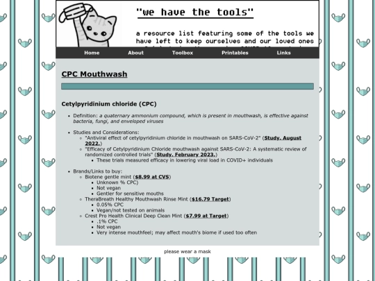 toolbox/mouthwash screenshot