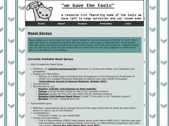 toolbox/nasal-sprays screenshot