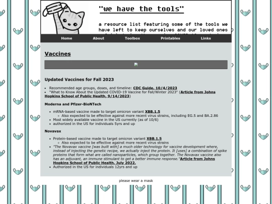toolbox/vaccines screenshot