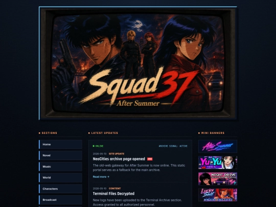 menu screenshot