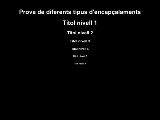 Exercicis/Titols screenshot