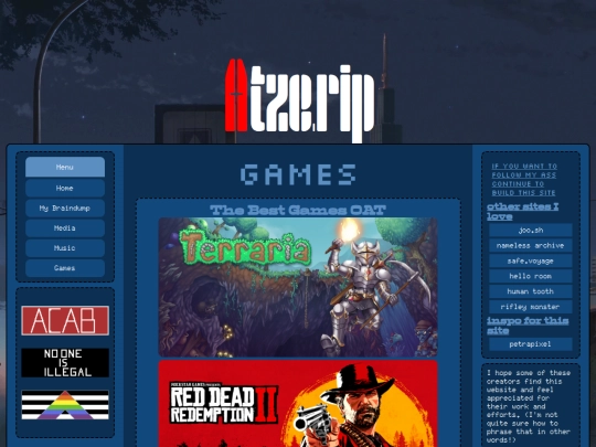 Subsection/Games screenshot