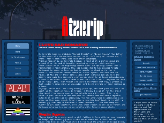 Subsection/Reading screenshot