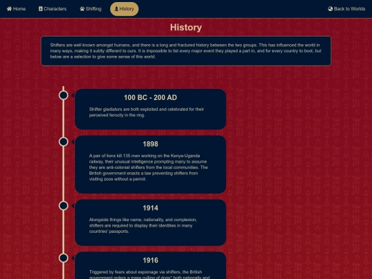 history screenshot