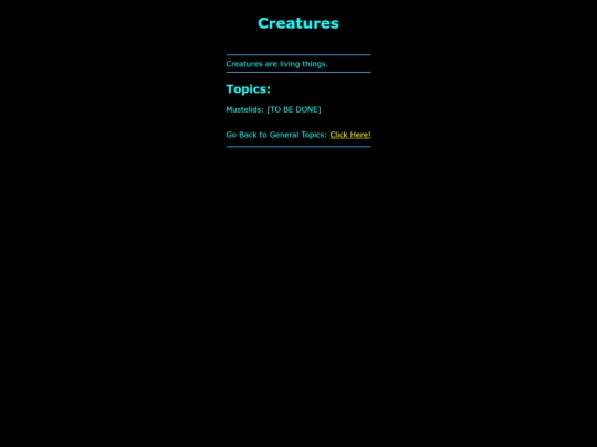 moogpaedia/topics/general/creatures screenshot