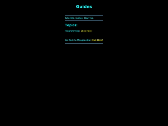 moogpaedia/topics/guides screenshot
