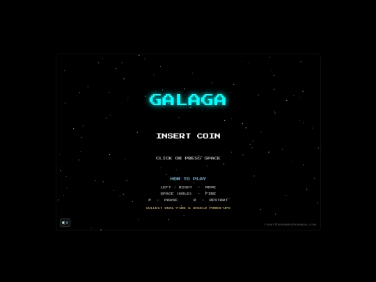 galaga screenshot