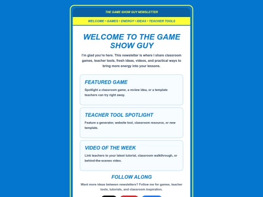 newsletter screenshot