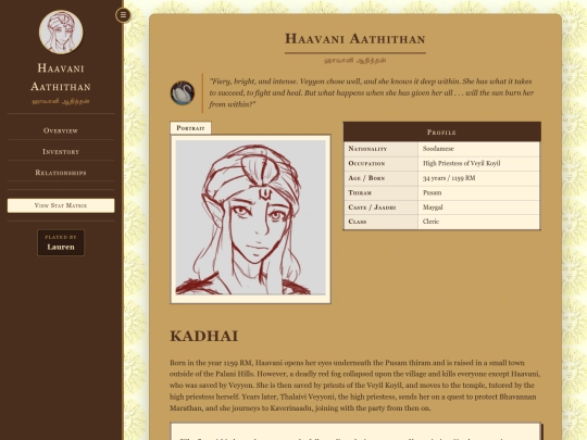 playercharacters/haavani screenshot