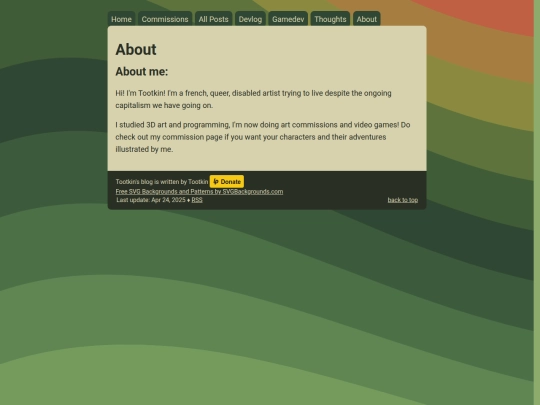 info/about screenshot