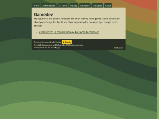 info/categories/gamedev screenshot