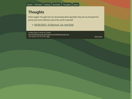 info/thoughts screenshot