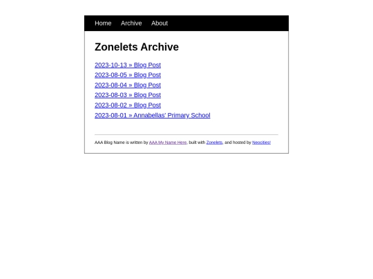 archive screenshot