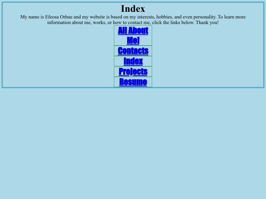 Index screenshot