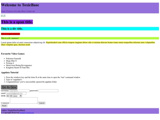 index screenshot