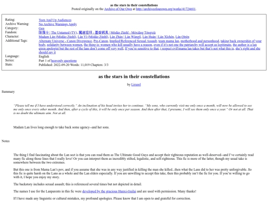 untamed_fic/constellations screenshot