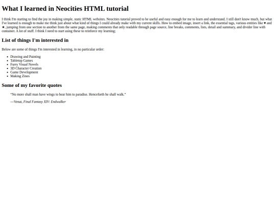 test screenshot