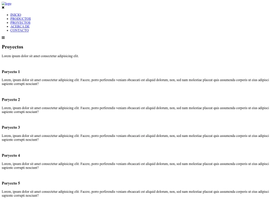 projects screenshot