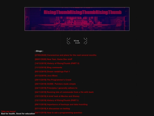 blog screenshot