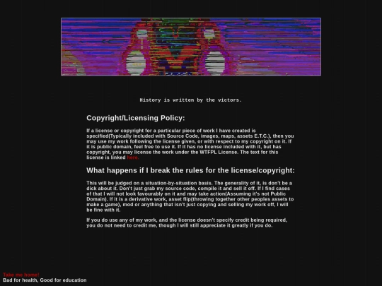 copyright screenshot