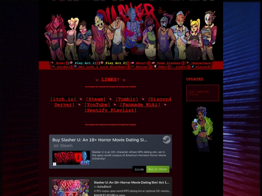 links screenshot