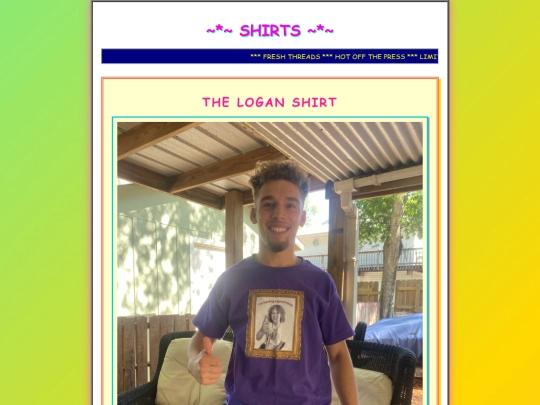 shirts screenshot