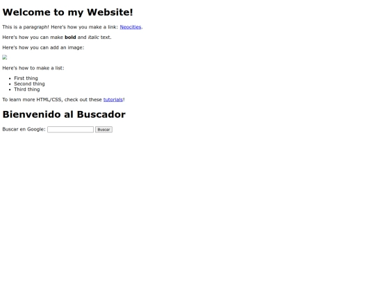 Buscador screenshot