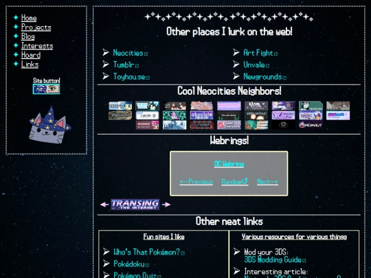 pages/links screenshot