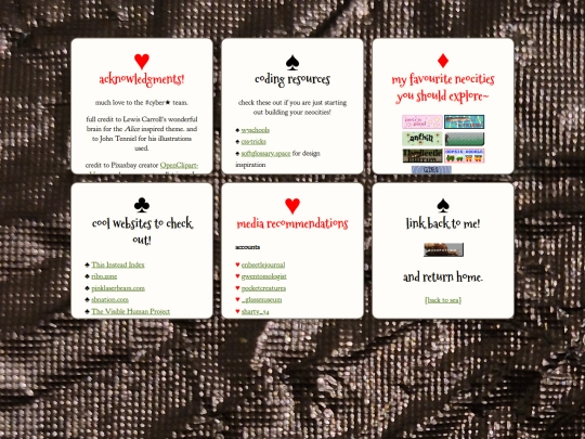 links screenshot