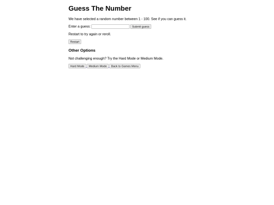 games/numberguess screenshot