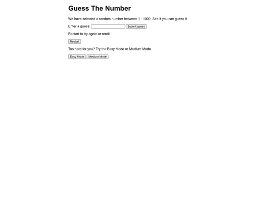 games/numberguesshard screenshot