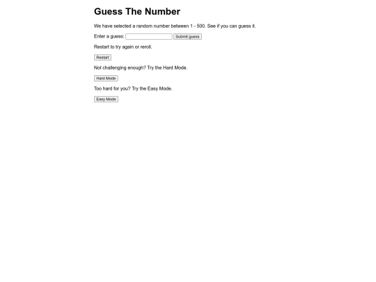 games/numberguessmed screenshot