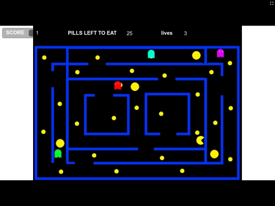 games/pacmangame screenshot