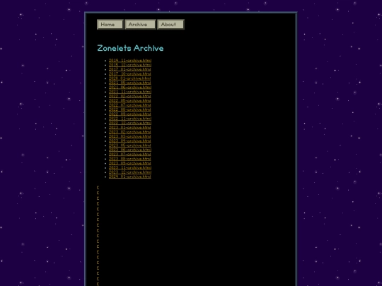 archive screenshot