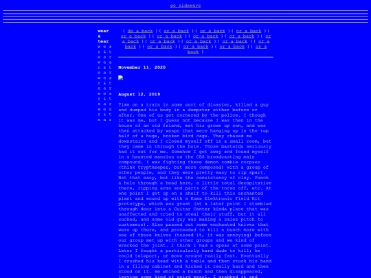 slleepdotnet/wearandtear screenshot