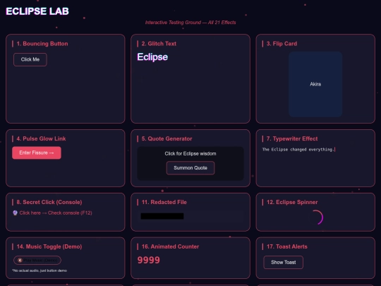 testing/TestLab screenshot