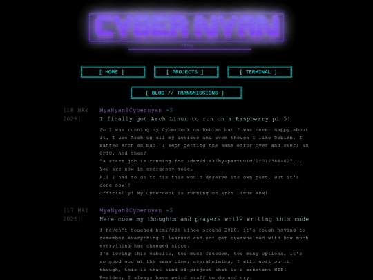 blog screenshot